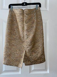 Willi Smith size 8 gold dress skirt Formal Wedding